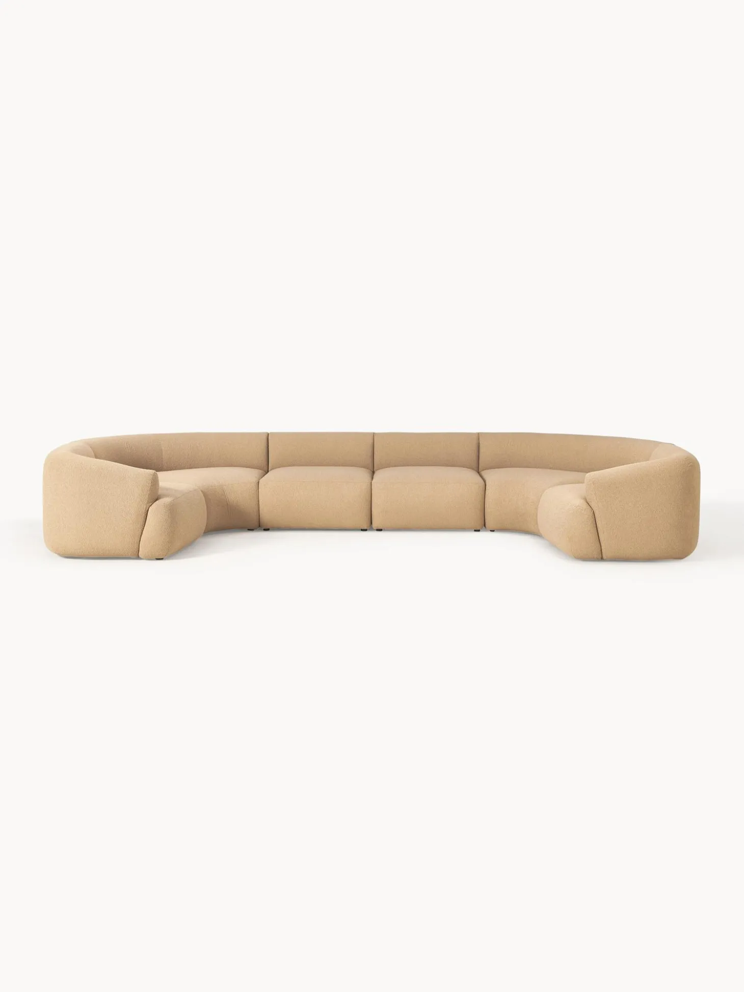 Sofa Rinconera Modular Grande En Tejido Boucle Sofia