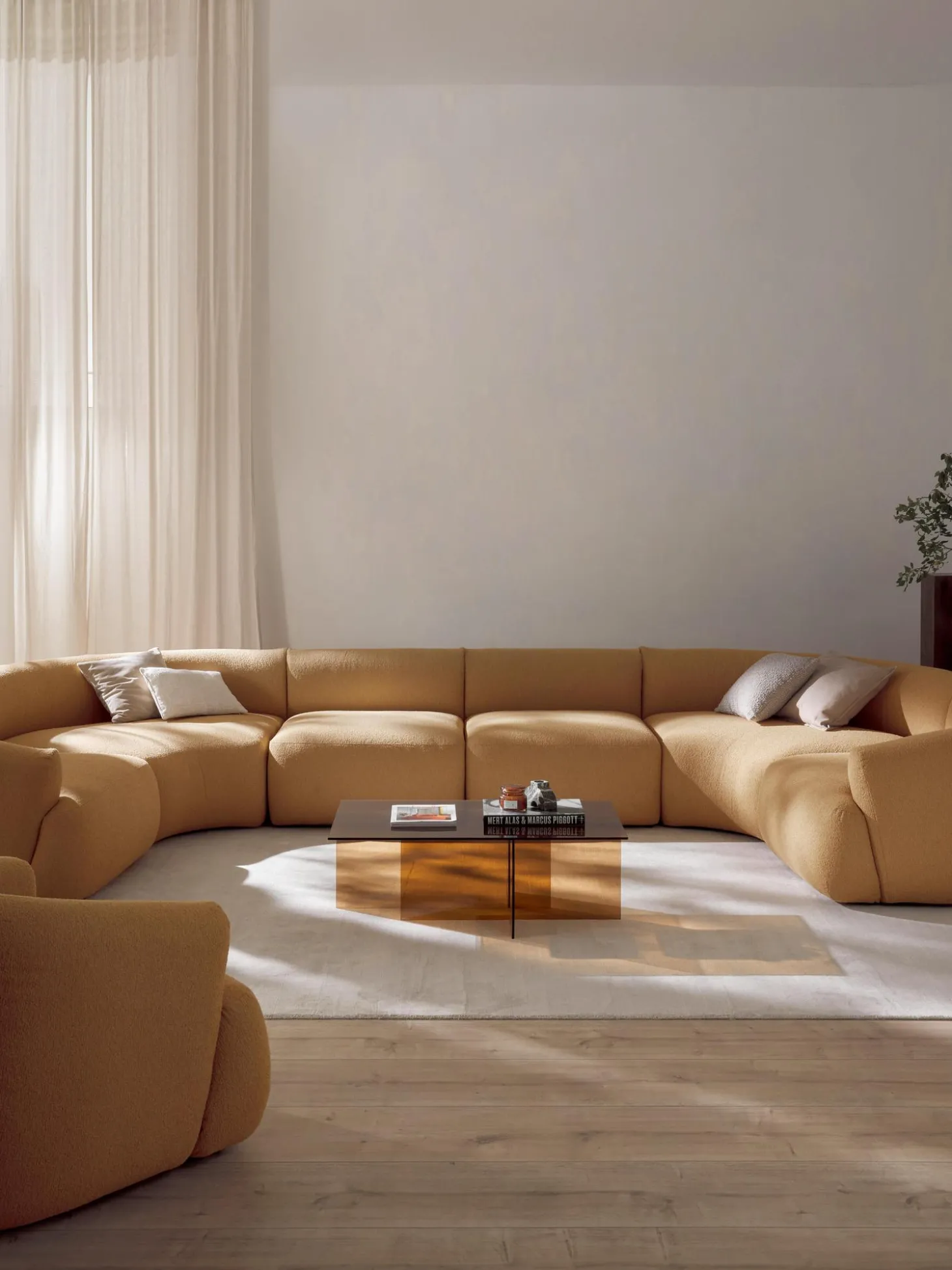 Sofa Rinconera Modular Grande En Tejido Boucle Sofia