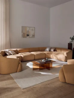Sofa Rinconera Modular Grande En Tejido Boucle Sofia