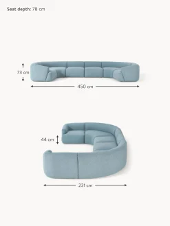 Sofa Rinconera Modular Grande En Tejido Boucle Sofia