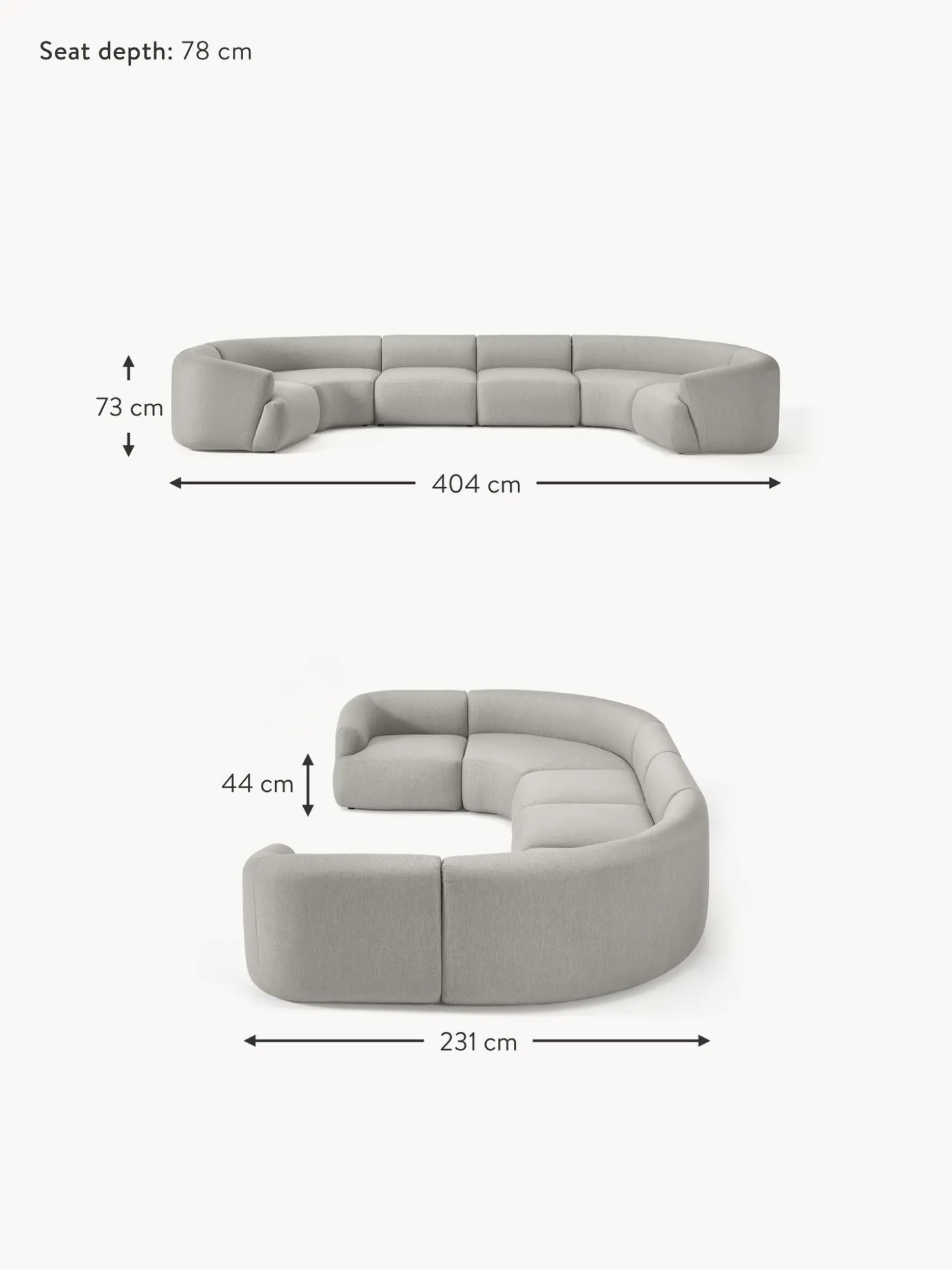 Sofa Rinconera Modular Grande Sofia