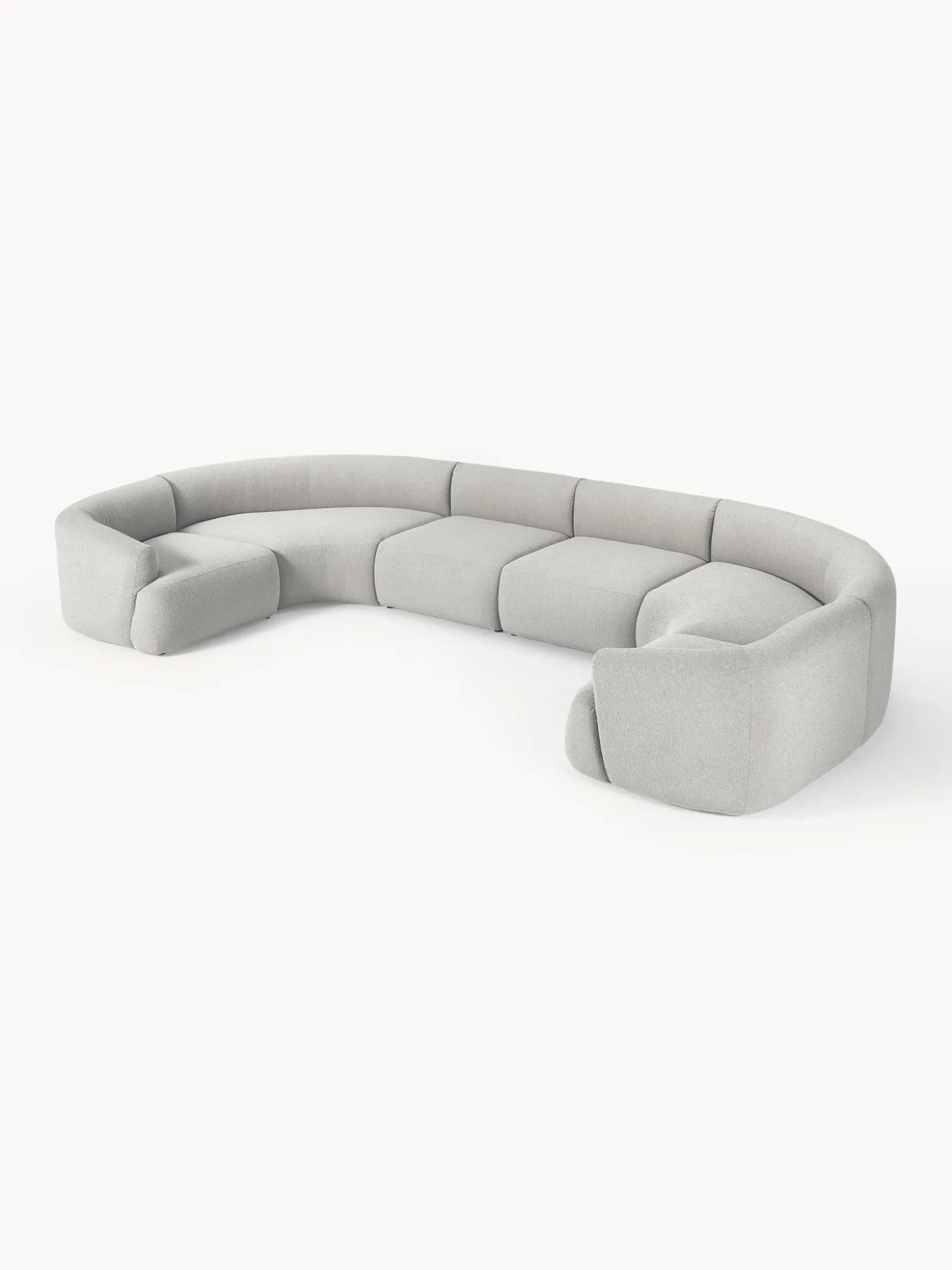 Sofa Rinconera Modular Grande En Tejido Boucle Sofia