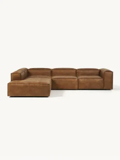Sofa Rinconera Modular Grande De Cuero Reciclado Lennon