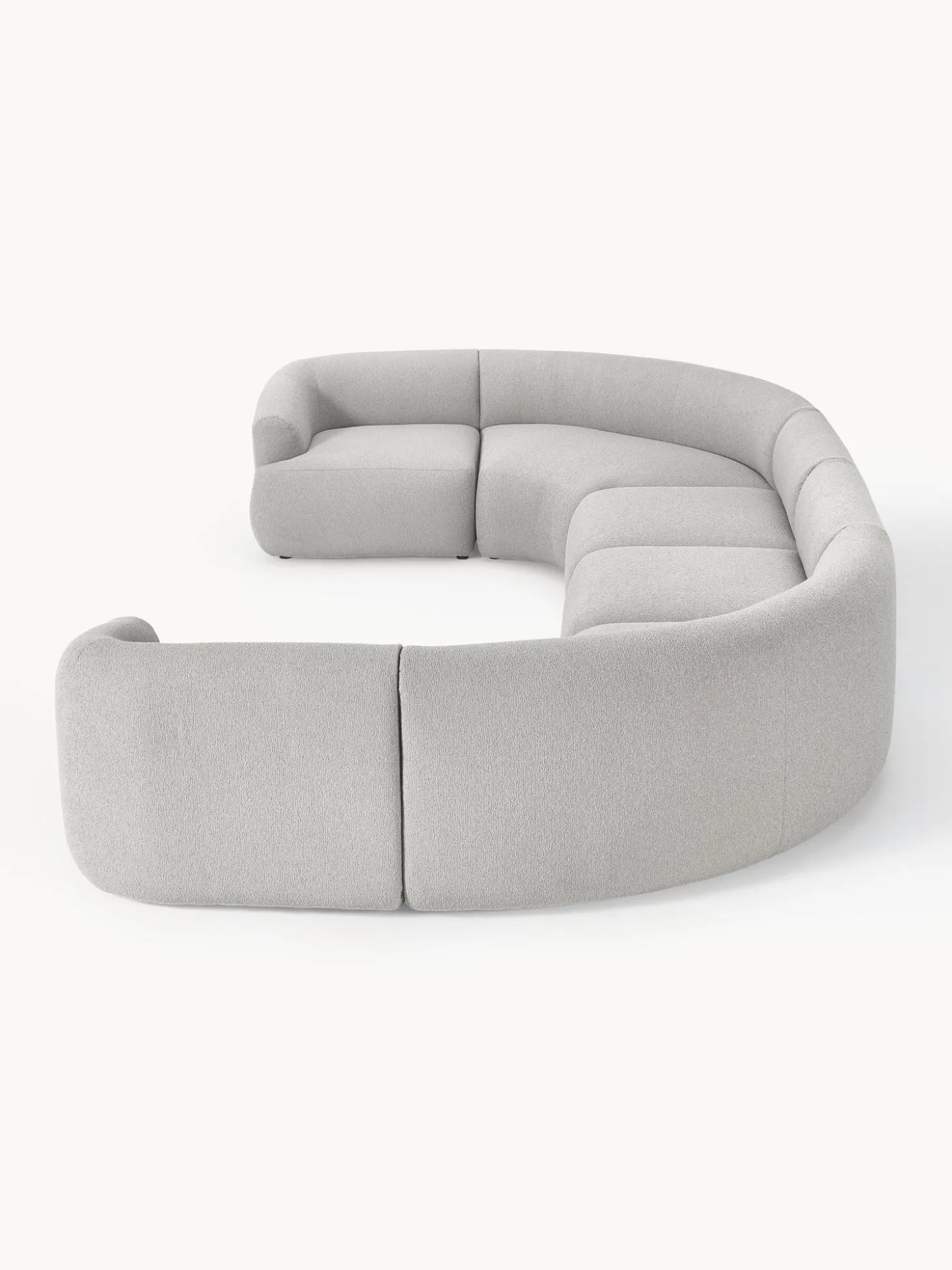 Sofa Rinconera Modular Grande En Tejido Boucle Sofia