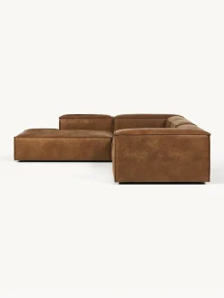 Sofa Rinconera Modular Grande De Cuero Reciclado Lennon