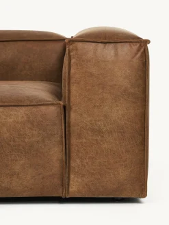 Sofa Rinconera Modular Grande De Cuero Reciclado Lennon