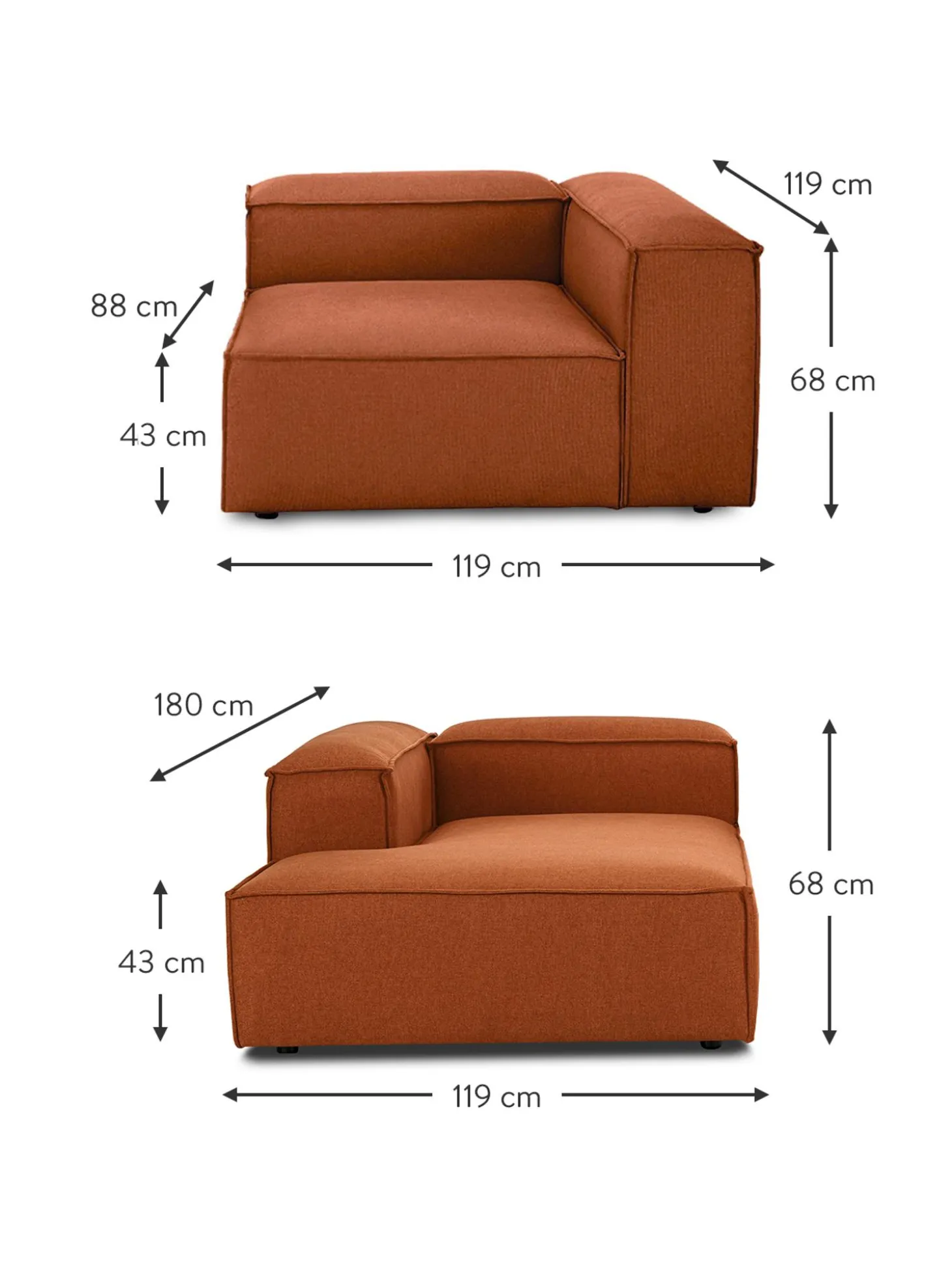Sofa Rinconera Modular Lennon