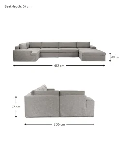Sofa Rinconera Modular Russell, Desenfundable