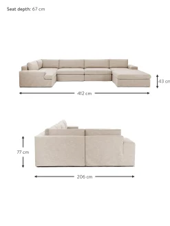 Sofa Rinconera Modular Russell, Desenfundable