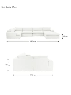 Sofa Rinconera Modular Russell, Desenfundable