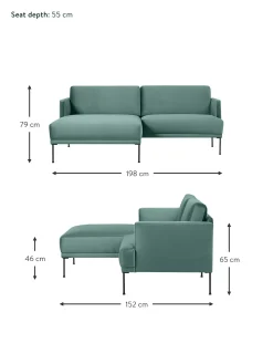Sofa Rinconera Pequeno De Terciopelo Fluente