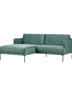 Sofa Rinconera Pequeno De Terciopelo Fluente