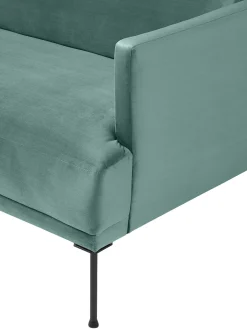 Sofa Rinconera Pequeno De Terciopelo Fluente