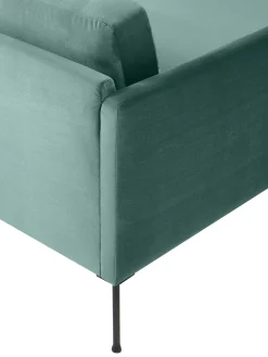 Sofa Rinconera Pequeno De Terciopelo Fluente