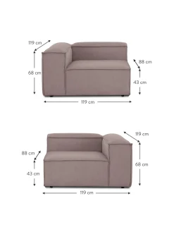 Sofa Rinconero Modular De Pana Lennon (3 Plazas)