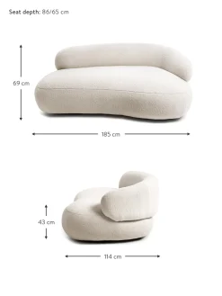 Sofa Rinon De Borreguillo Alba (2 Plazas)