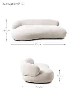 Sofa Rinon De Borreguillo Alba (3 Plazas)