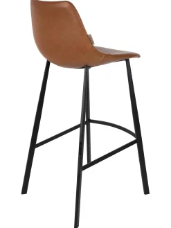 Taburete Alto De Cuero Sintetico Franky