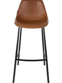 Taburete Alto De Cuero Sintetico Franky