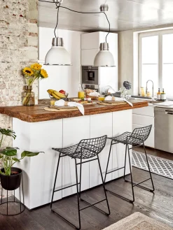 Taburete Alto De Metal Wire