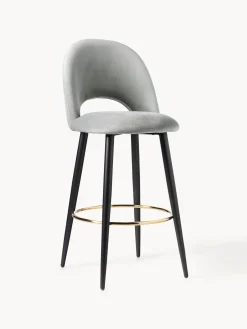 Taburete Alto De Terciopelo Rachel