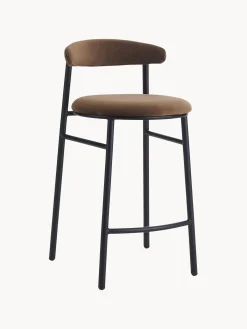 Taburete Alto De Terciopelo Doggi