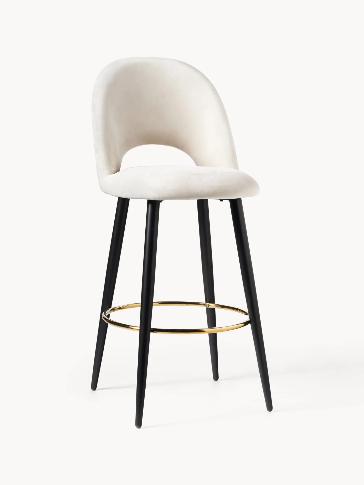 Taburete Alto De Terciopelo Rachel