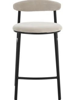 Taburete Alto De Terciopelo Doggi