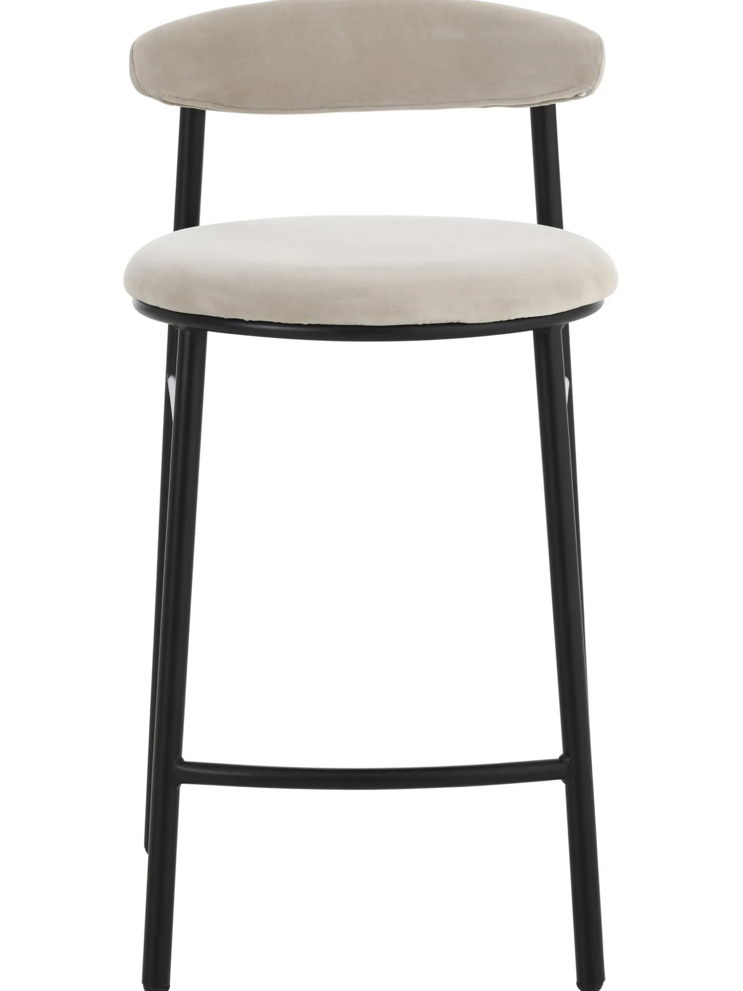 Taburete Alto De Terciopelo Doggi