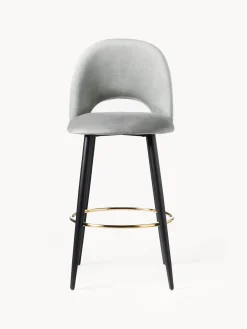 Taburete Alto De Terciopelo Rachel