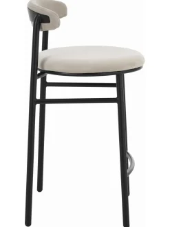 Taburete Alto De Terciopelo Doggi