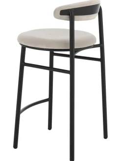 Taburete Alto De Terciopelo Doggi