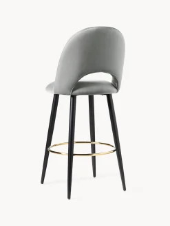 Taburete Alto De Terciopelo Rachel