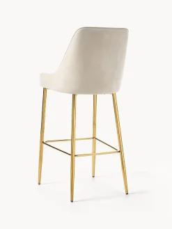 Taburete Alto De Terciopelo Ava