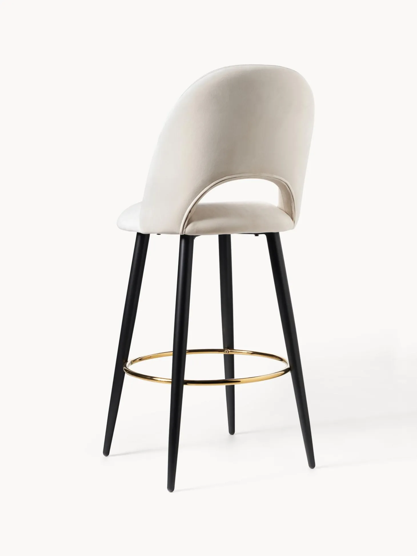 Taburete Alto De Terciopelo Rachel