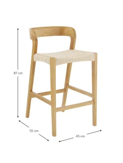 Taburete De Bar De Mimbre Vikdalen