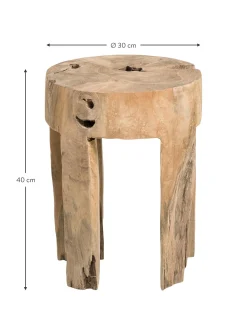 Taburete De Teca Java