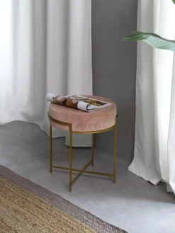 Taburete De Terciopelo Madeleine