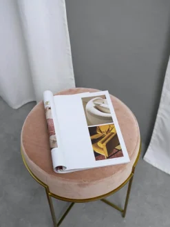 Taburete De Terciopelo Madeleine