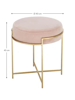 Taburete De Terciopelo Madeleine