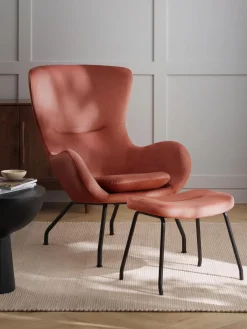 Taburete De Terciopelo Wing