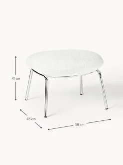 Taburete En Tejido Boucle Luan