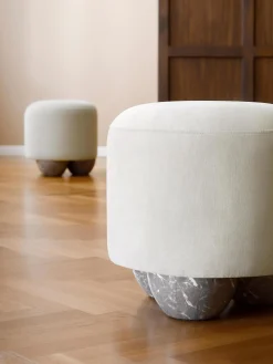 Taburete Tapizado Lino