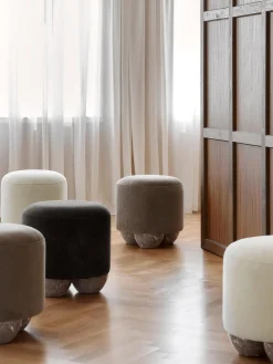 Taburete Tapizado Lino