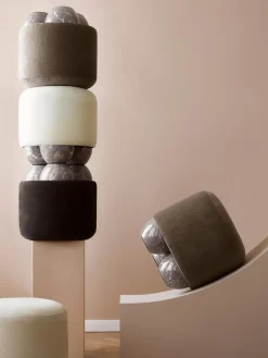 Taburete Tapizado Lino