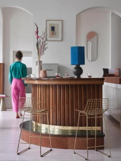 Taburetes Alto De Metal Wire, 2 Uds.