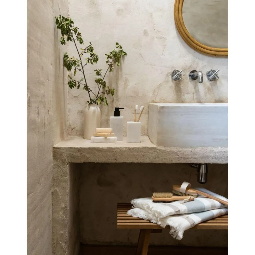 Vaso Cepillo De Dientes De Marmol Andre