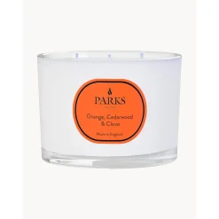 Vela Perfumada De Tres Mechas Vintage Aromatherapy (Naranja, Madera De Cedro Y Clavo)