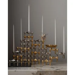 Velas Conicas Stoff Nagel, 6 Uds.