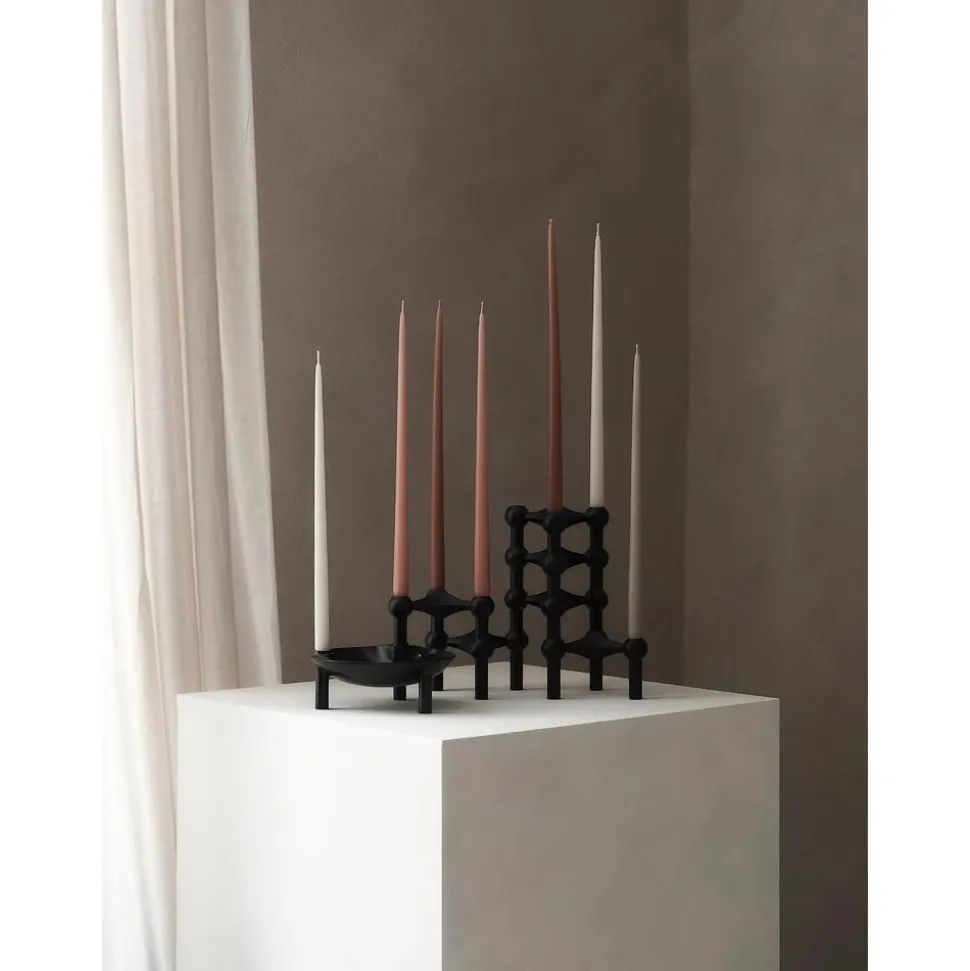 Velas Conicas Stoff Nagel, 6 Uds.